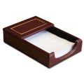 Burgundy Red 24Kt Gold Tooled 4"x6" Memo Holder